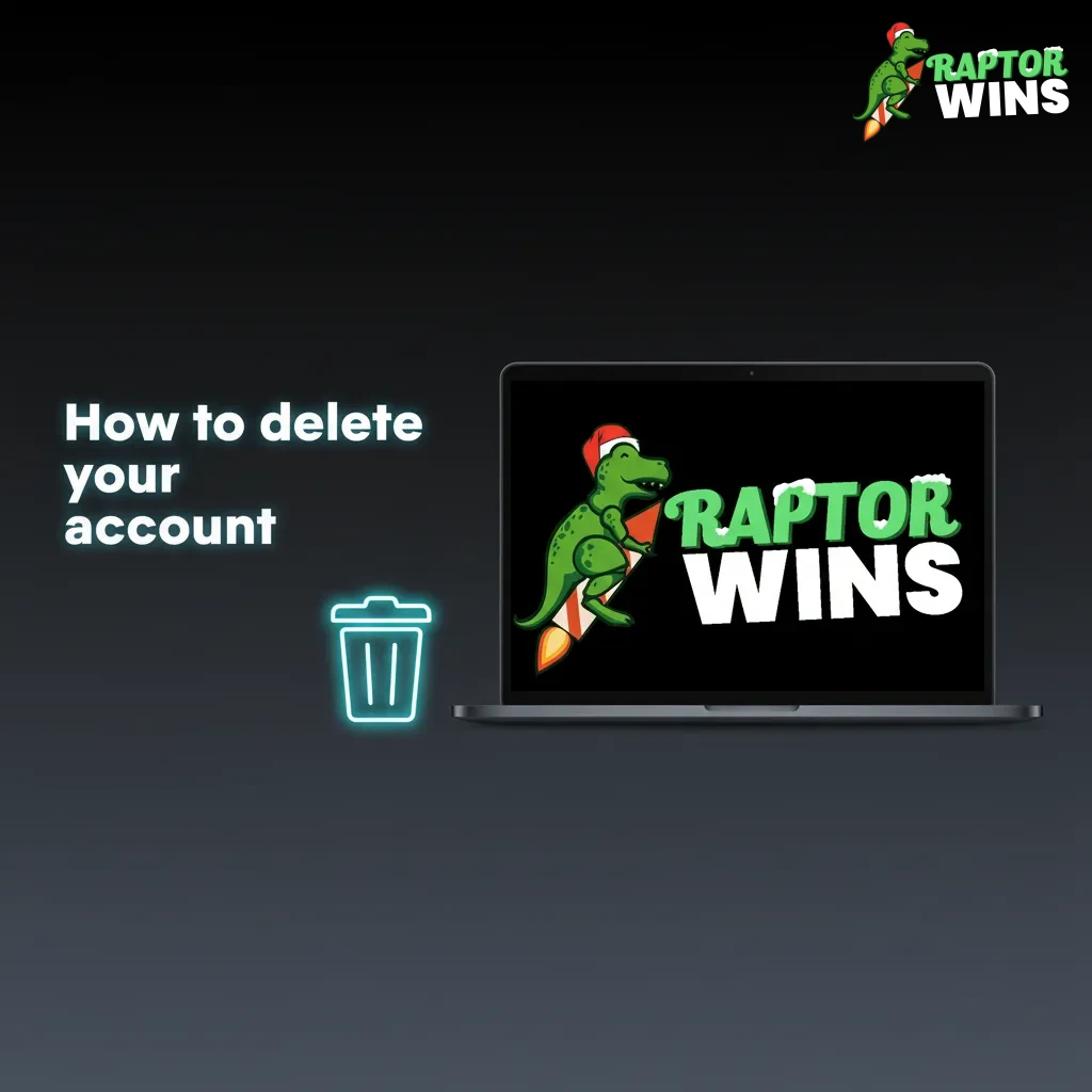 Delete Raptorwins account: Account > Responsible Gambling > Account closure; choose option, verify ID, withdraw funds.