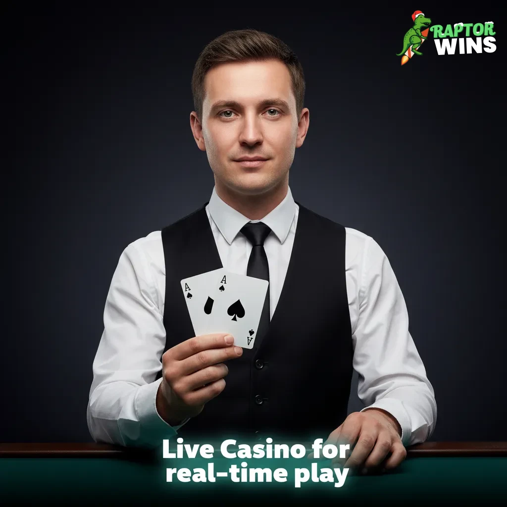 Live casino for real-time play: live dealers, chat, side bets; Roulette, Blackjack, Baccarat, Poker, and Game Shows.