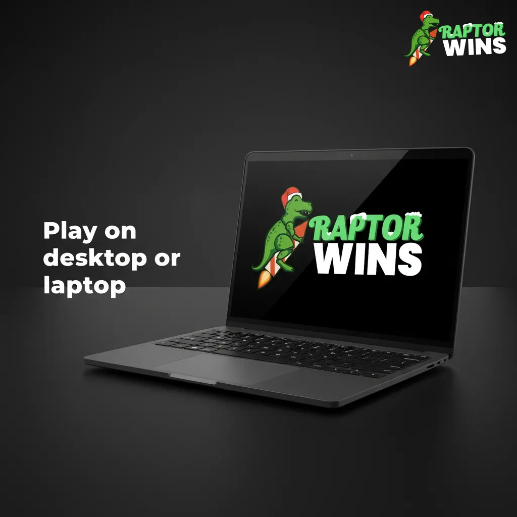 Desktop and laptop showing browser-based casino and sportsbook on Windows and macOS, no download required.