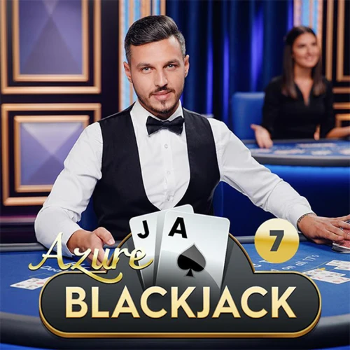 Classic Blackjack Azure live dealer table experience for UK players on Raptorwins.