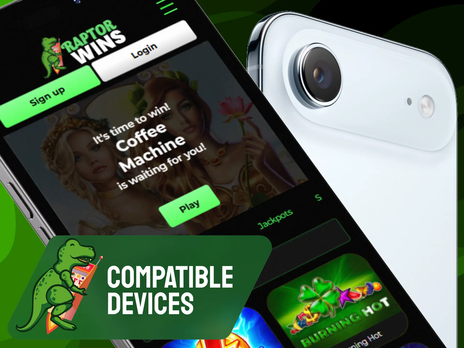 iPhone and iPad model compatibility requirements for the Raptorwins mobile application.