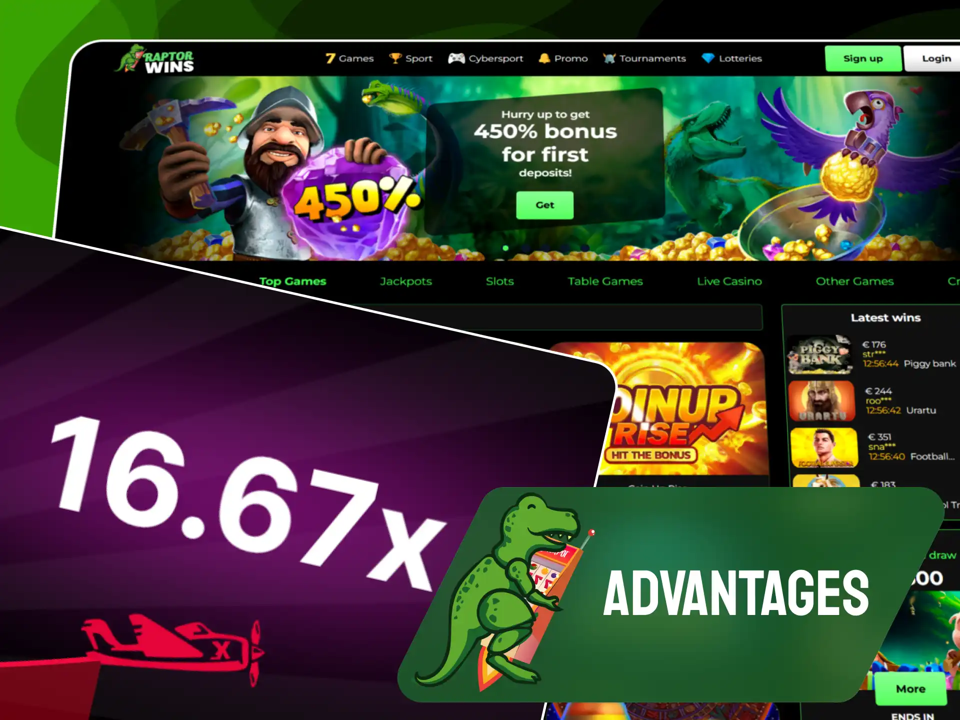 Key benefits and top features of playing the Aviator crash game on Raptorwins UK.