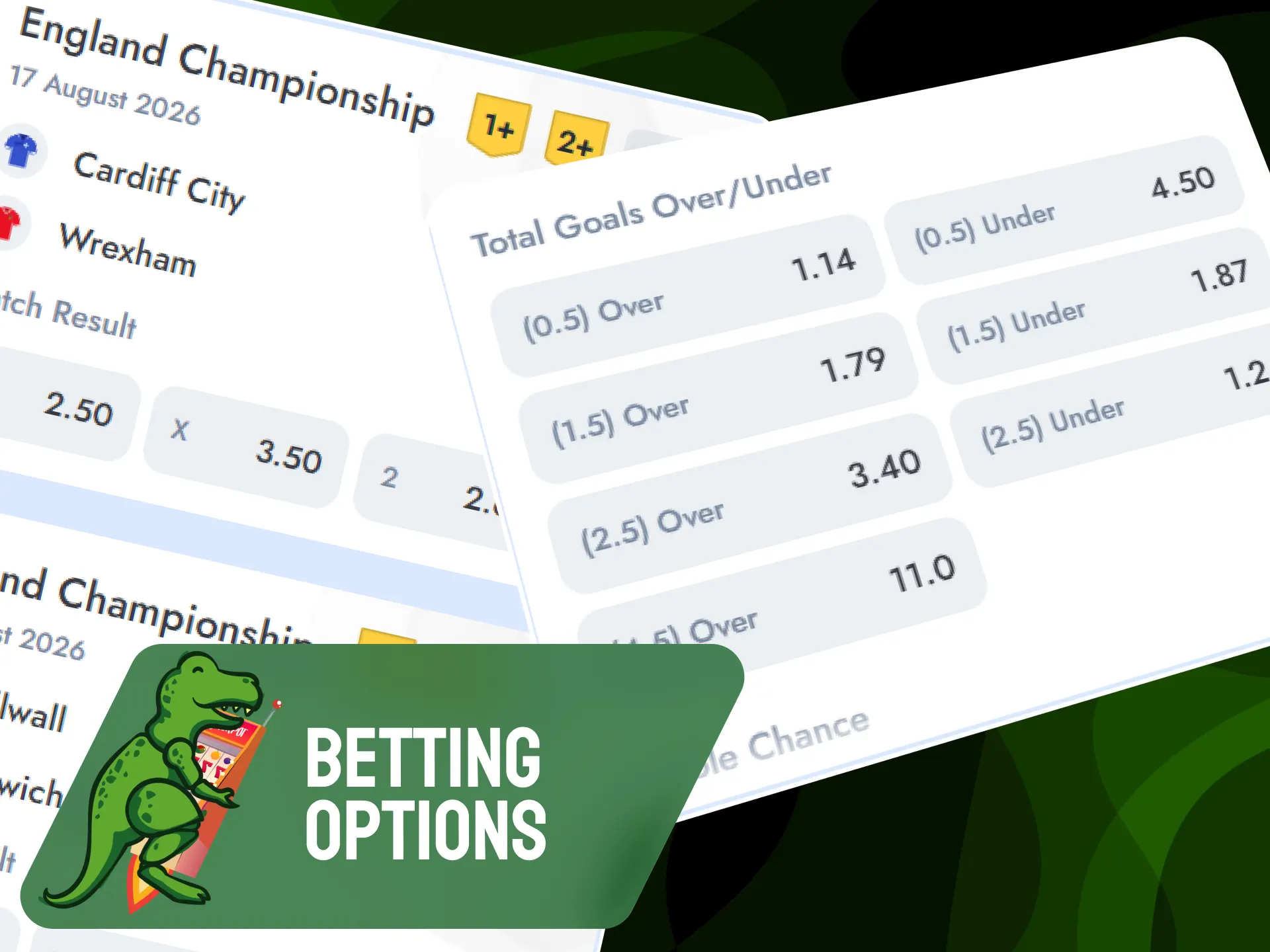 Overview of popular sports markets and betting options on Raptorwins.