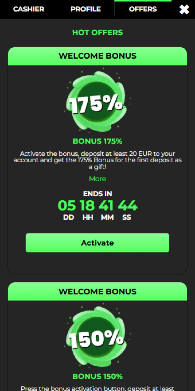 Entering a bonus promo code during the Raptorwins deposit process.