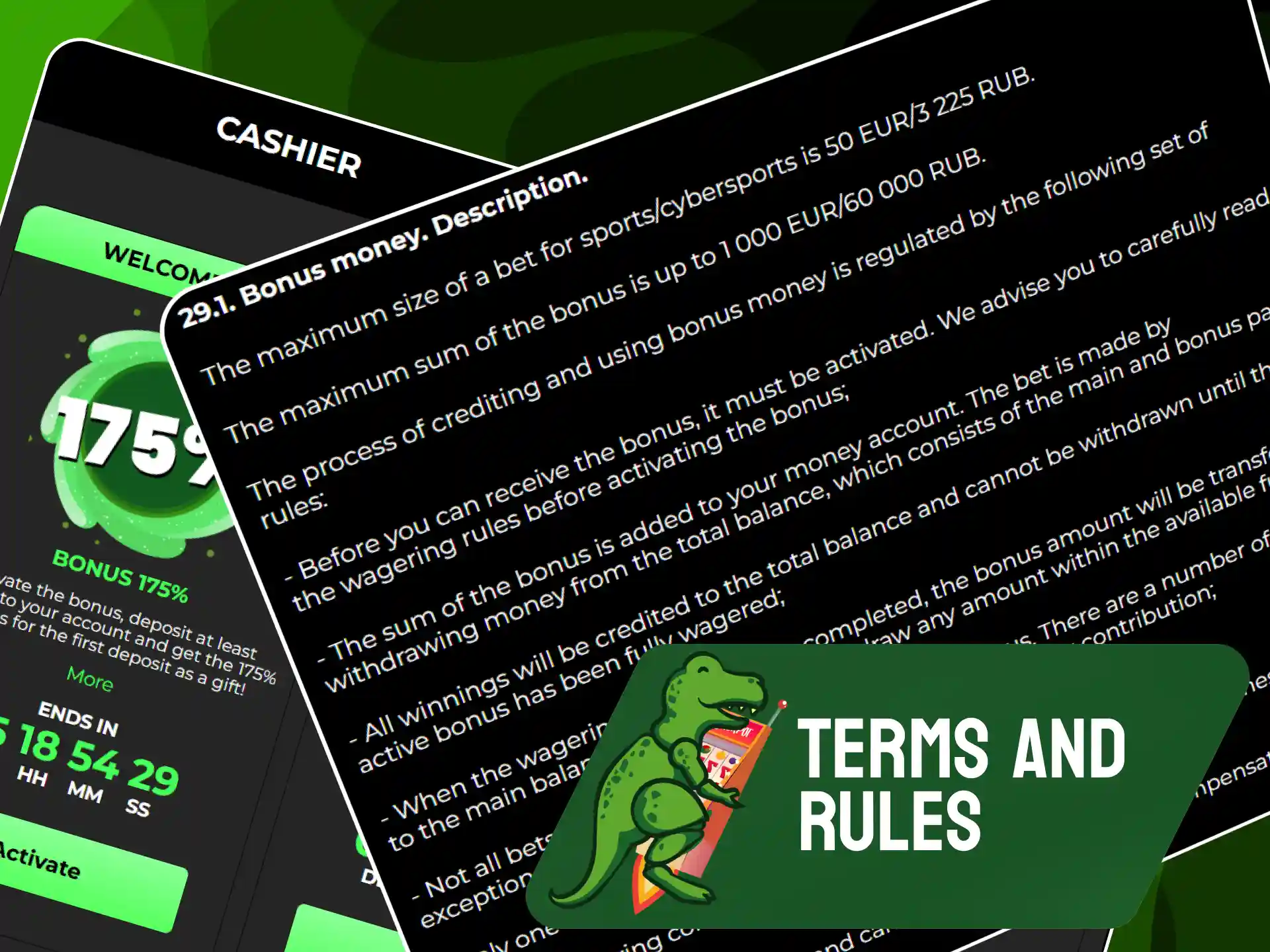 Detailed terms, conditions, and wagering requirements for Raptorwins promotions in the United Kingdom.