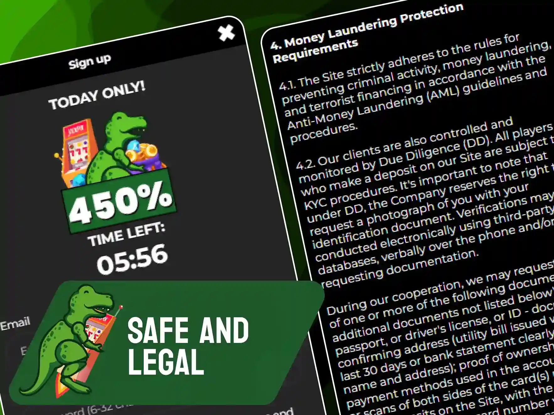 Information on safety, encryption, and legality of Raptorwins in the UK.
