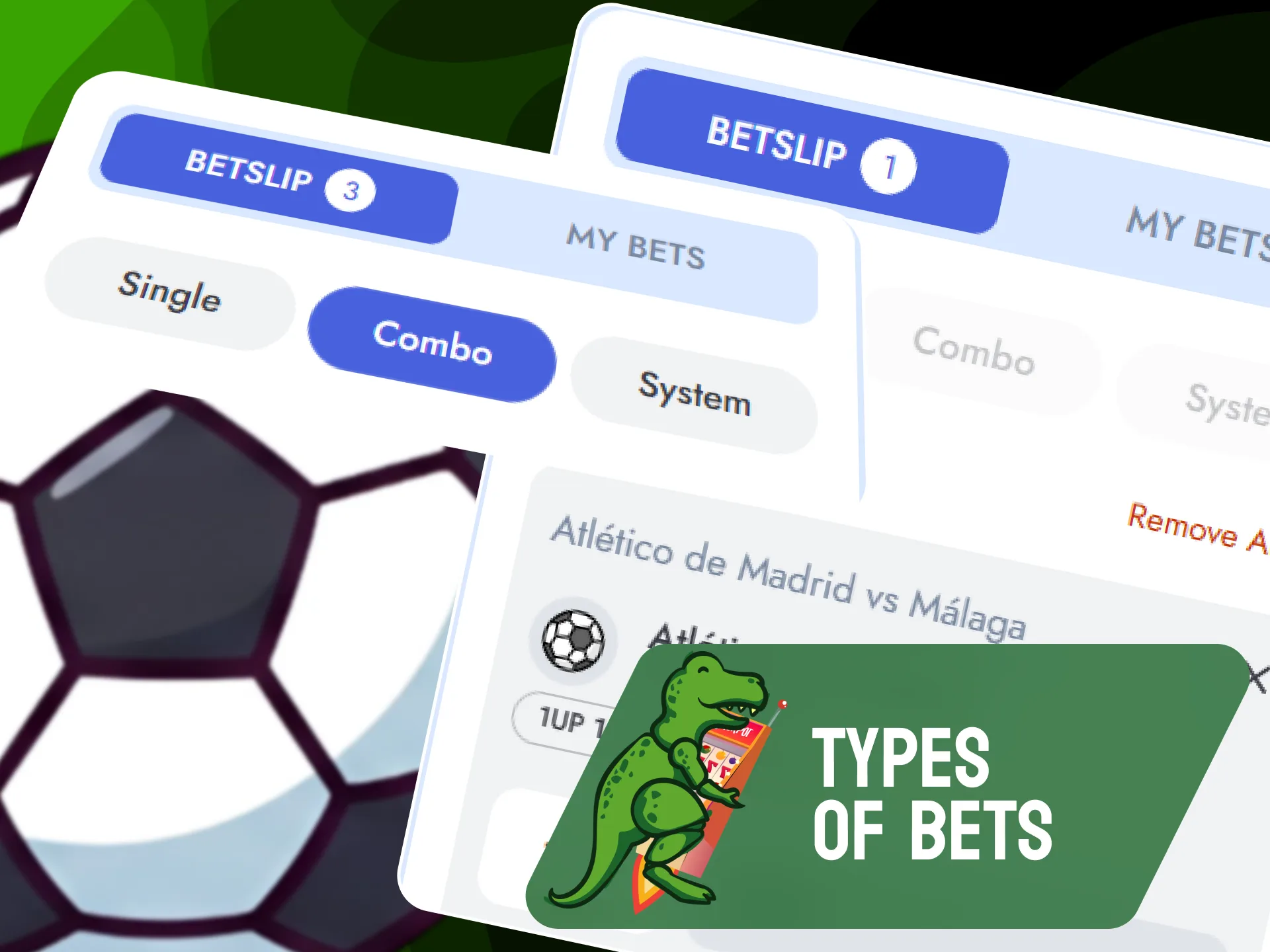Detailed explanation of single, accumulator, and system bets on Raptorwins.